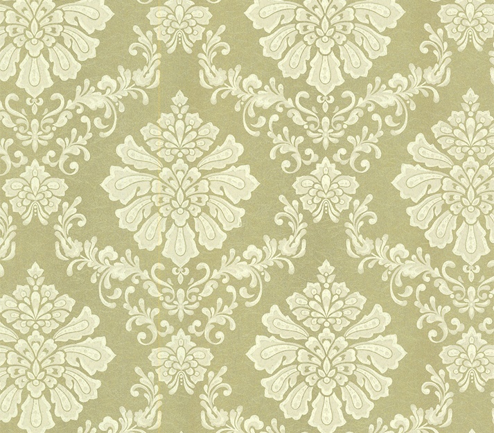 Broughton, Gold Metallic Luxury Damask, 1838 Wallcoverings, 5.3mp / rola