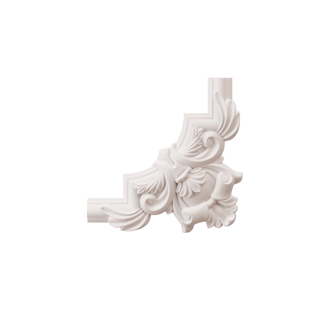 Chenar decorativ din poliuretan B16-2 - 26.5x26.5x2 cm