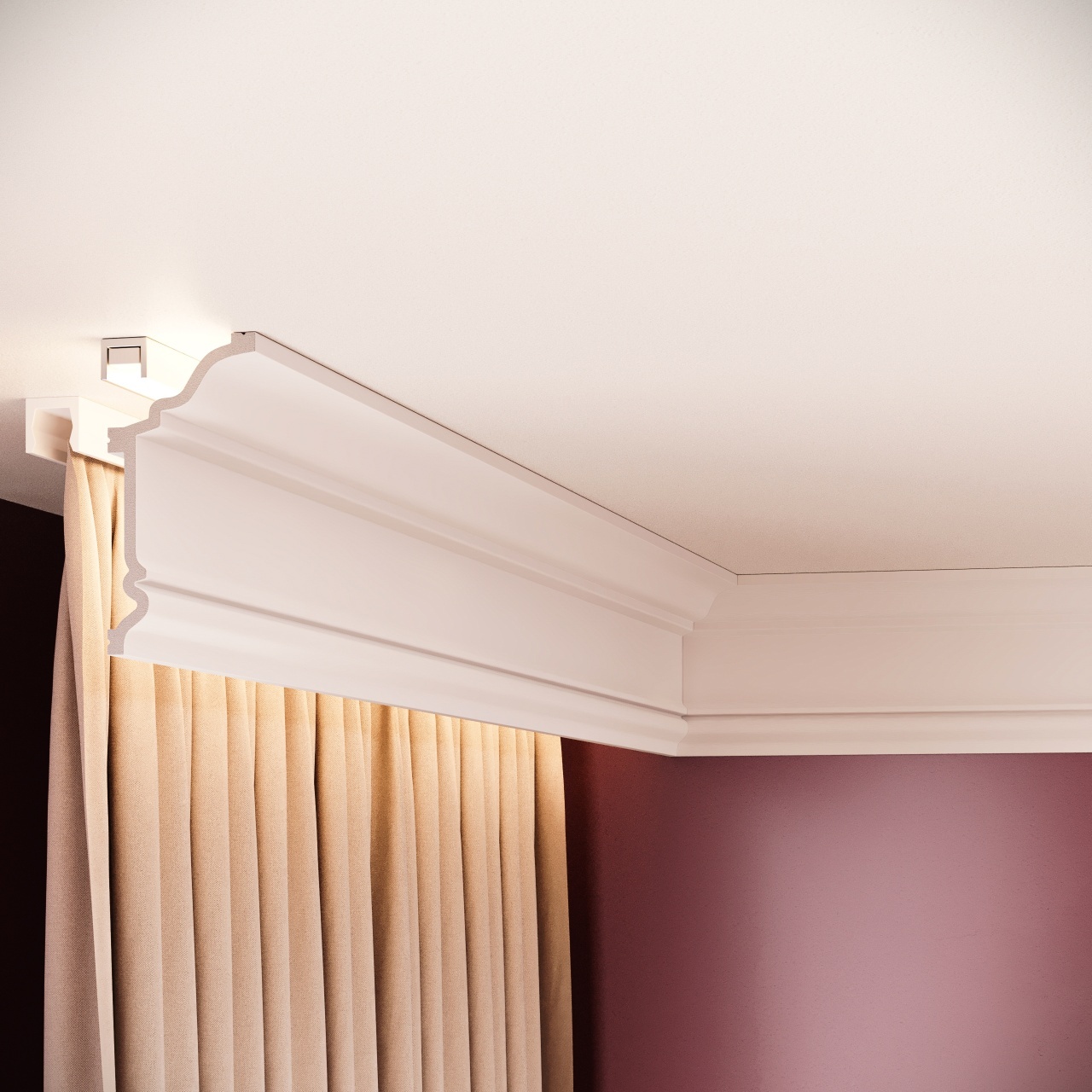 Cornisa decorativa C19 - 9.7x4.8x200 cm - 3 | YEO