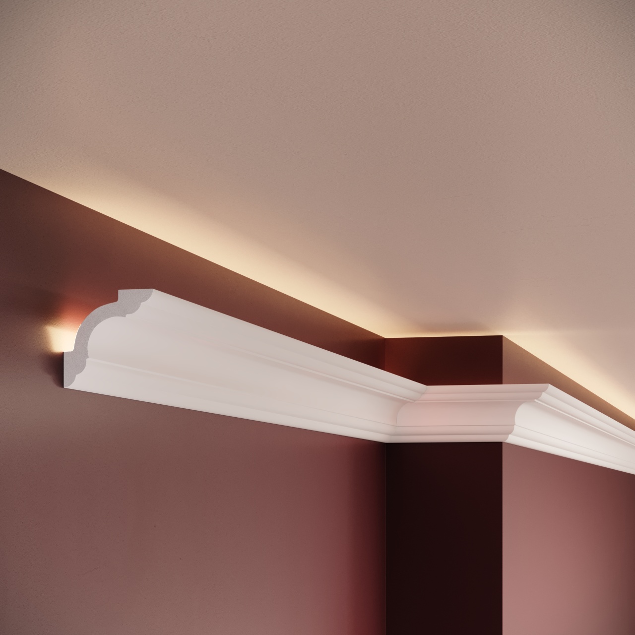 Cornisa decorativa C9 - 5x5x200 cm - 2 | YEO