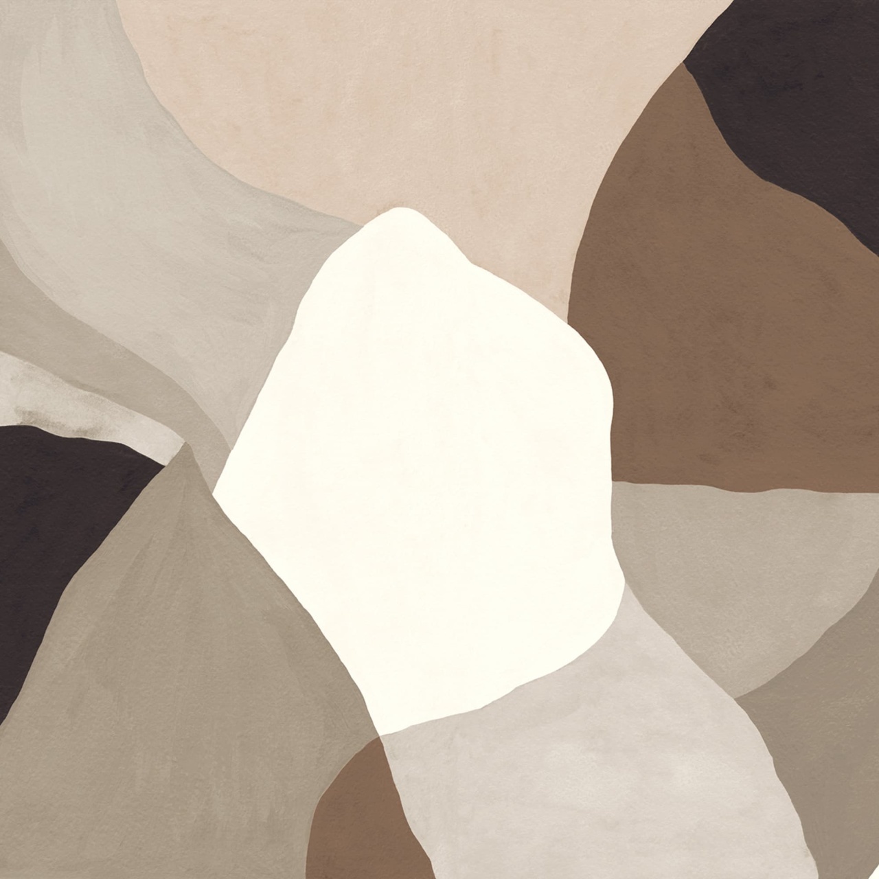 Fototapet, Abstract Fields, Dark Brown, Rebel Walls - 2