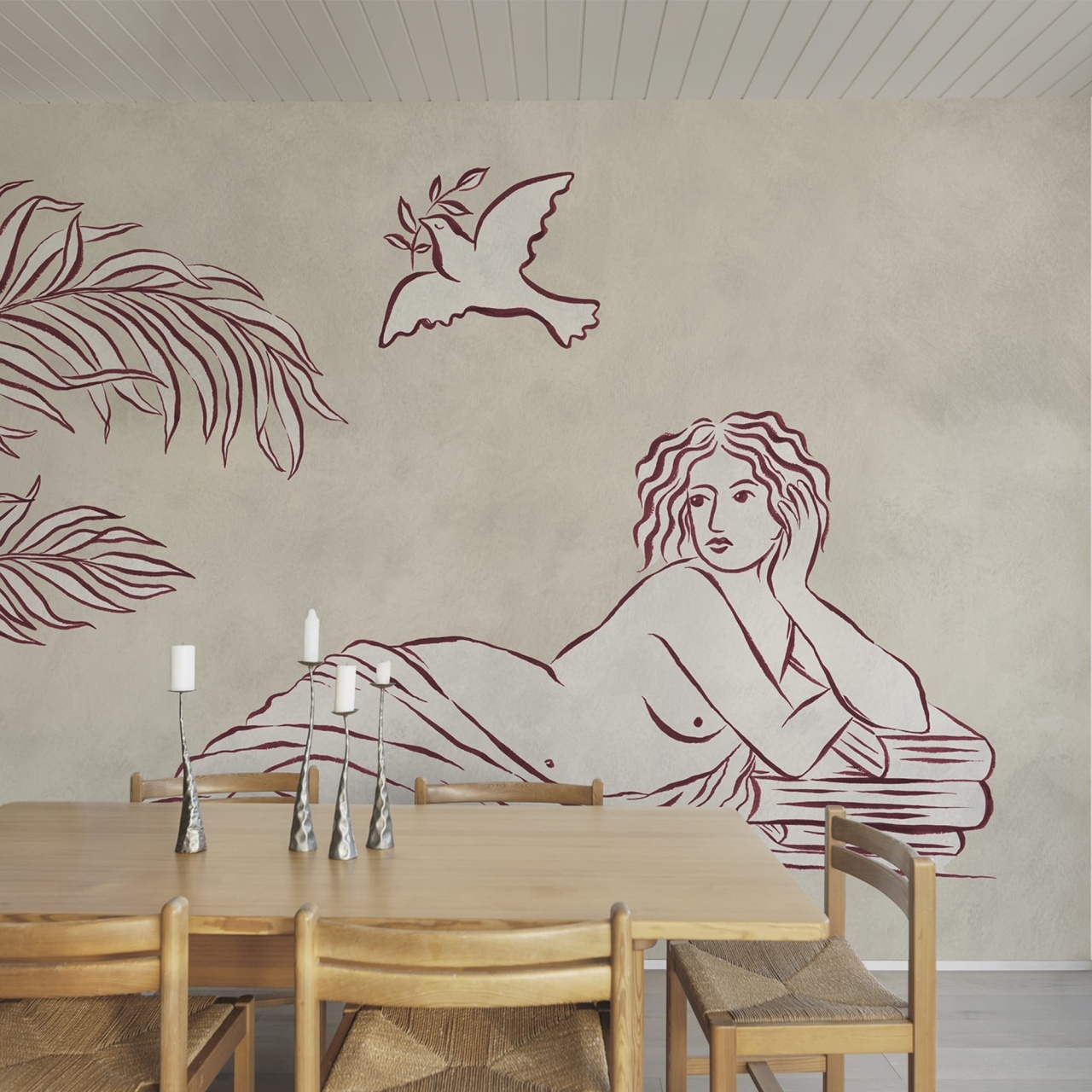 Fototapet, Antiquity, Red, Rebel Walls - 3