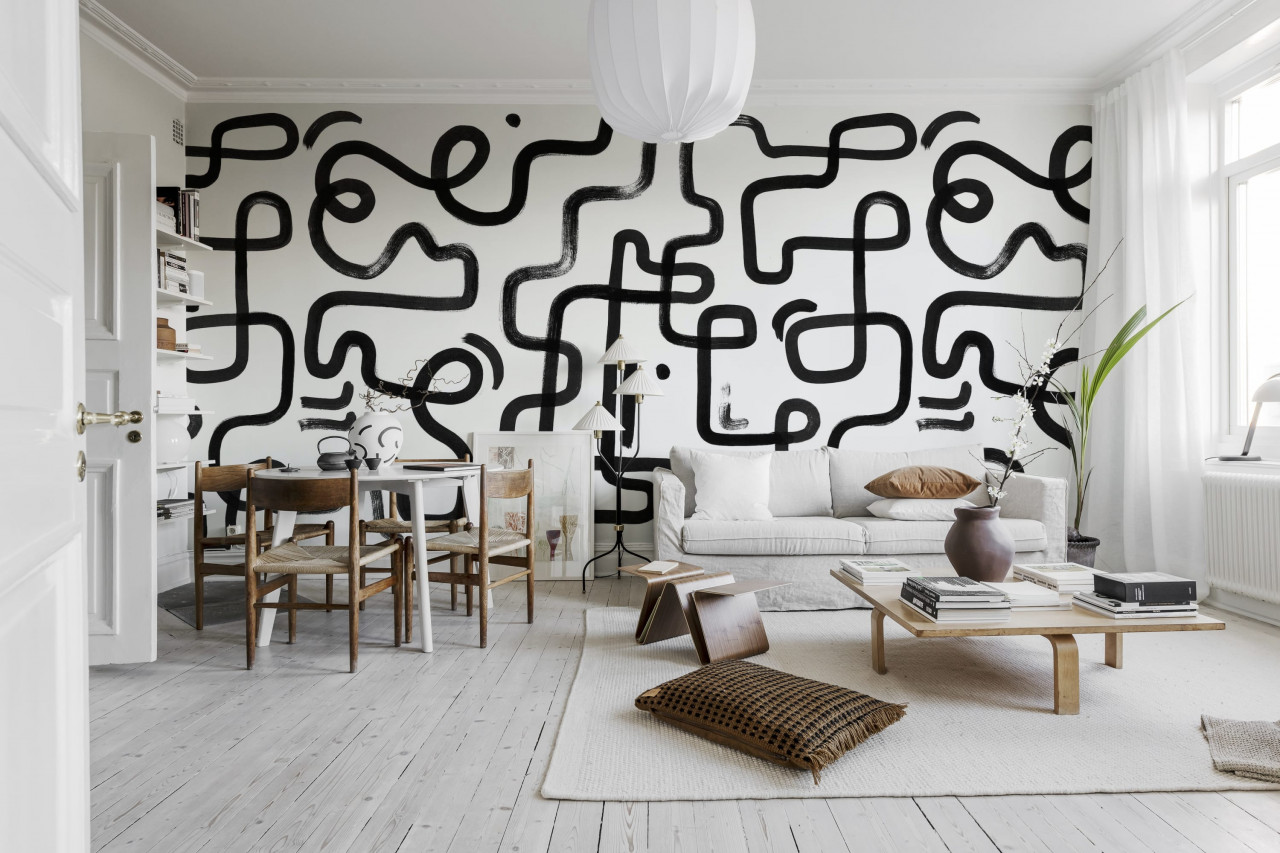 Fototapet, Artzy Path, Graphite, Rebel Walls
