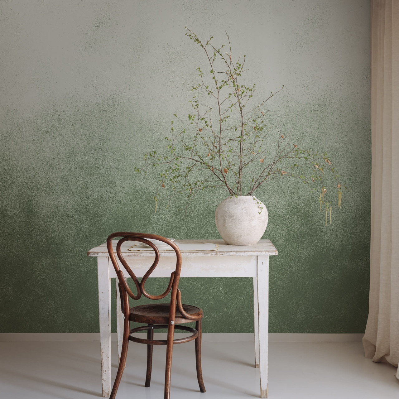 Fototapet, Ash Gradient, Green, Rebel Walls - 3
