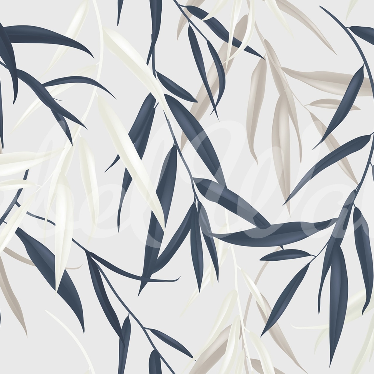 Fototapet, Bamboo Jungle, Blue, Rebel Walls - 2