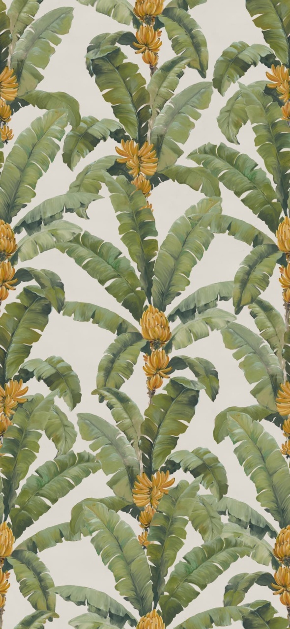 Fototapet, Banana Leaf, White, Rebel Walls - 2