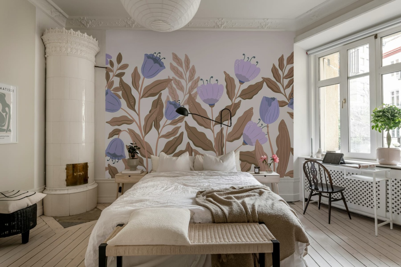 Fototapet, Big Blossom, Lilac, Rebel Walls - 3