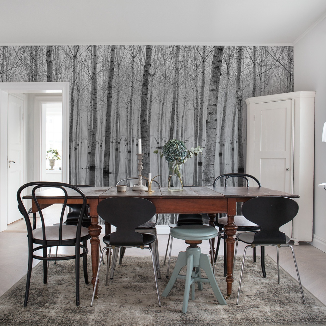 Fototapet, Birch Echo, Rebel Walls