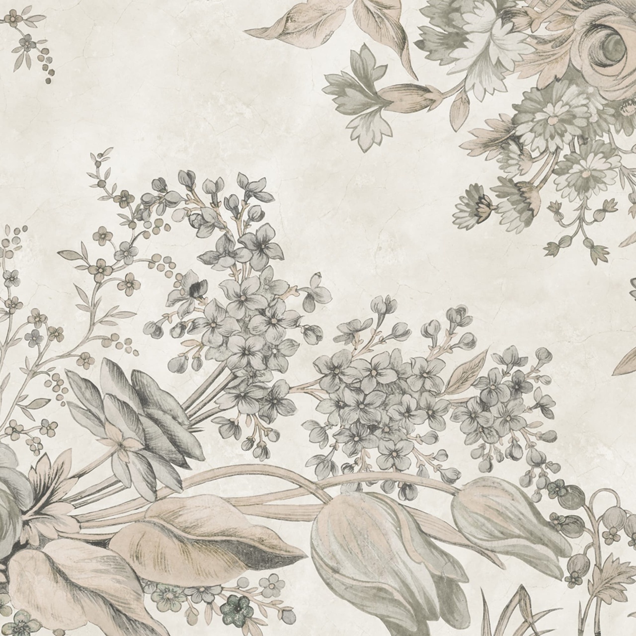 Fototapet, Bold Floral, Beige, Rebel Walls - 2