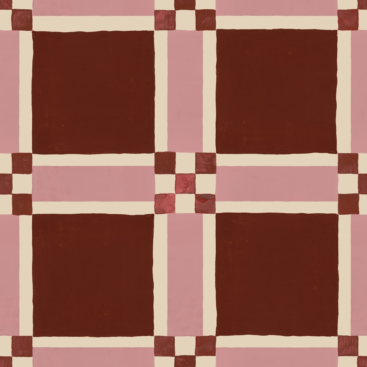Fototapet, Bold Grid, Burgundy, Rebel Walls - 2