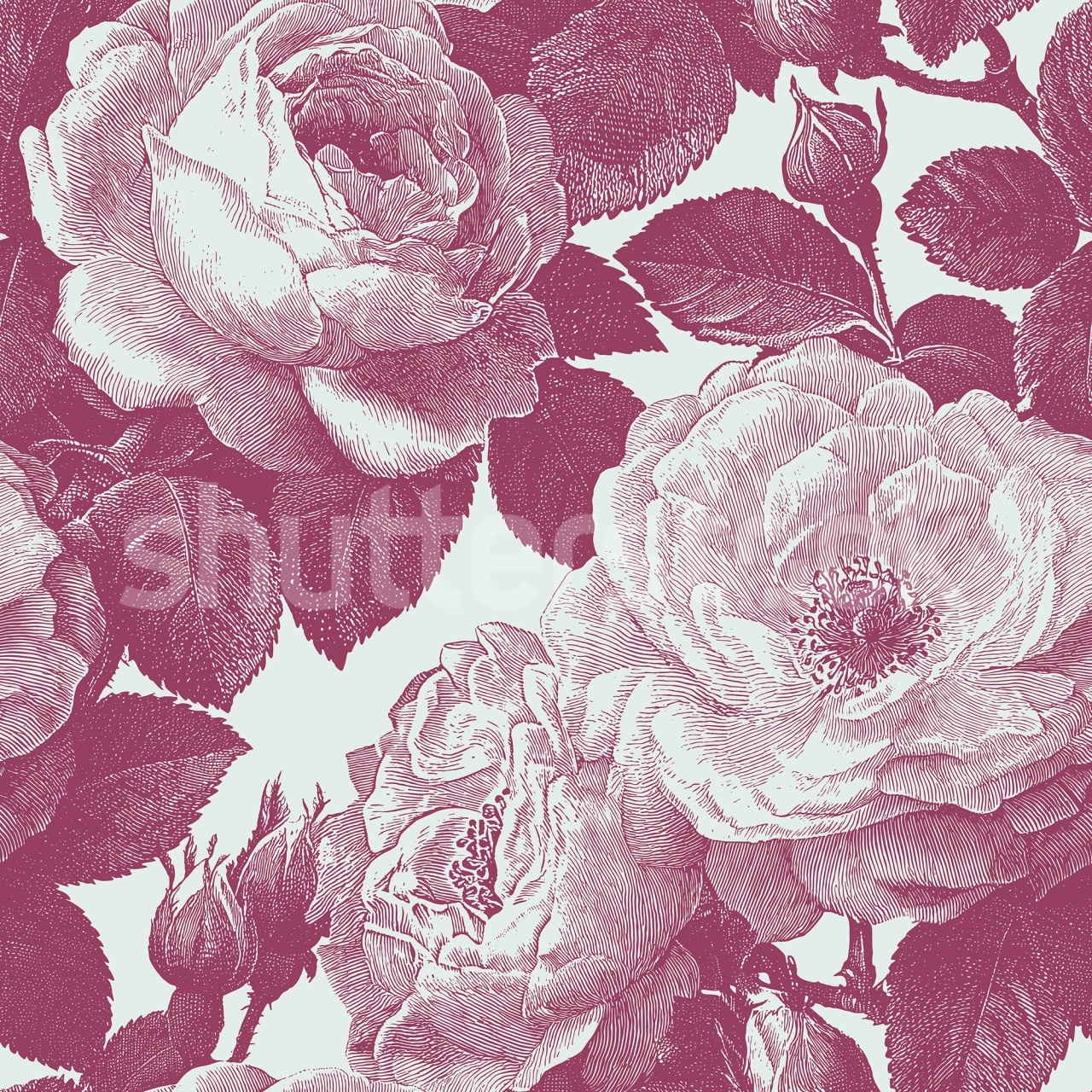 Fototapet, Bold Roses, Pink, Rebel Walls - 2