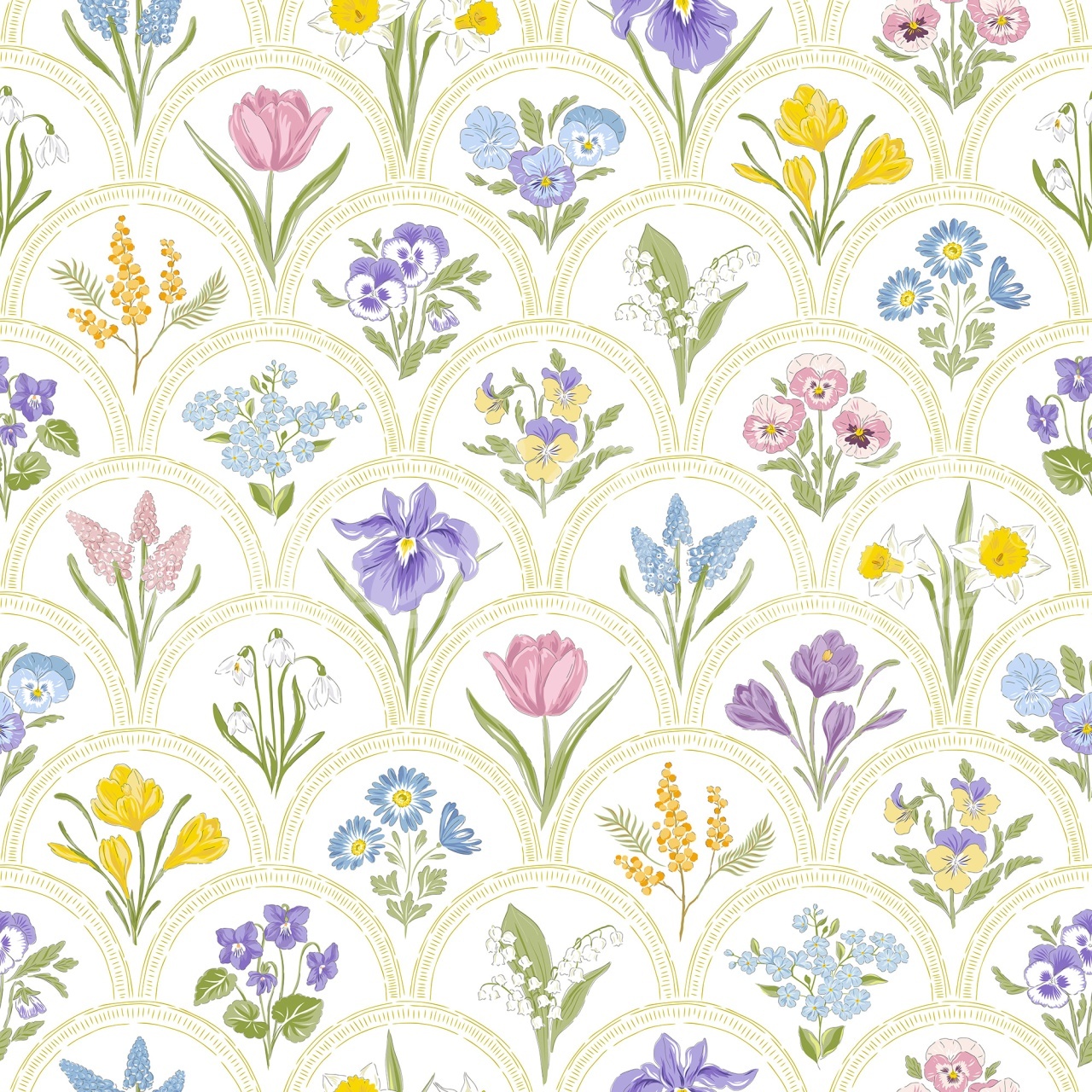 Fototapet, Botanic Arches, Spring, Rebel Walls - 2