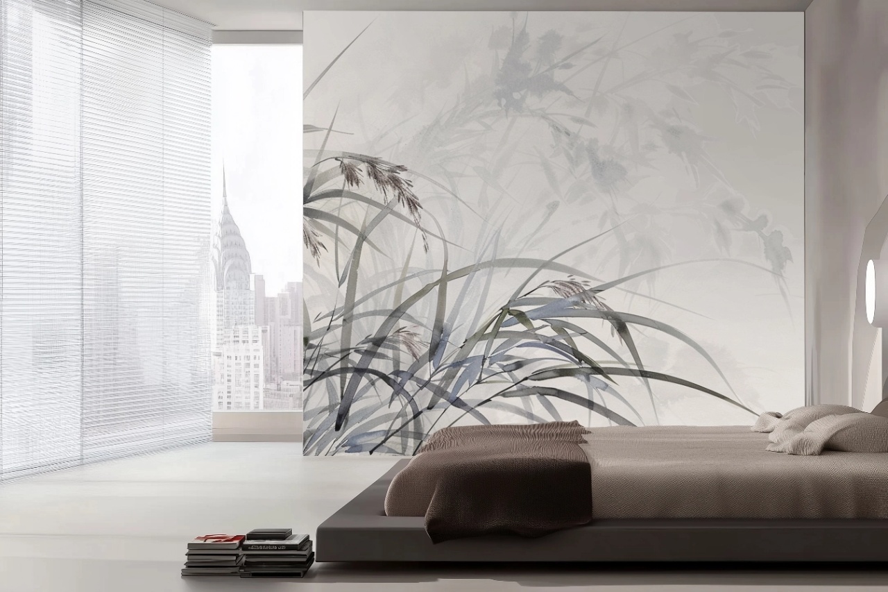 Fototapet Botanic Beige Naturel Aube Rêve BNA200 — imaginea 2