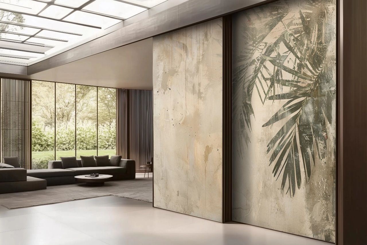Fototapet Botanic Beige Naturel Oasis Rêve BNO206 — imaginea 2
