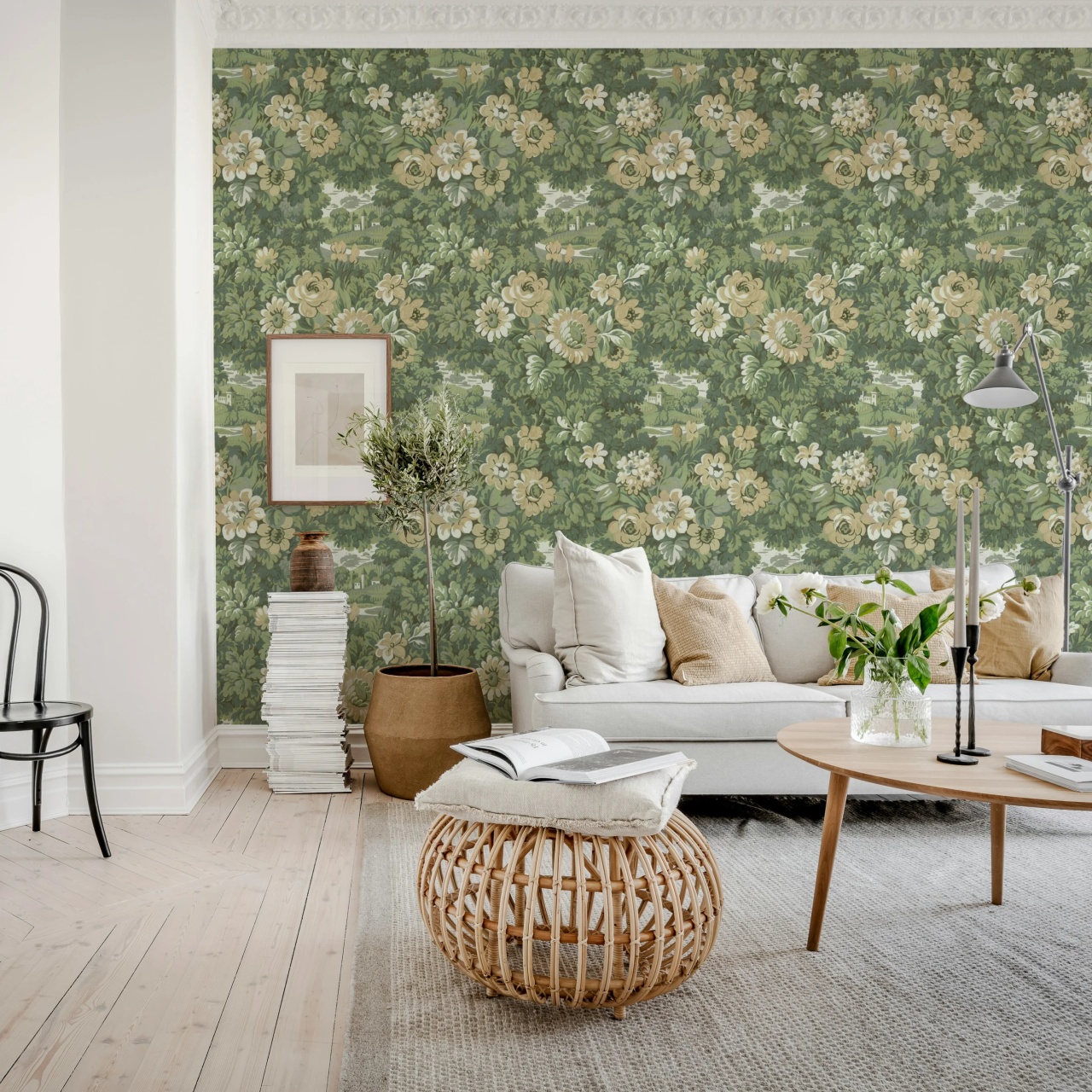 Fototapet, Botanical Manor, Peach, Rebel Walls - 3