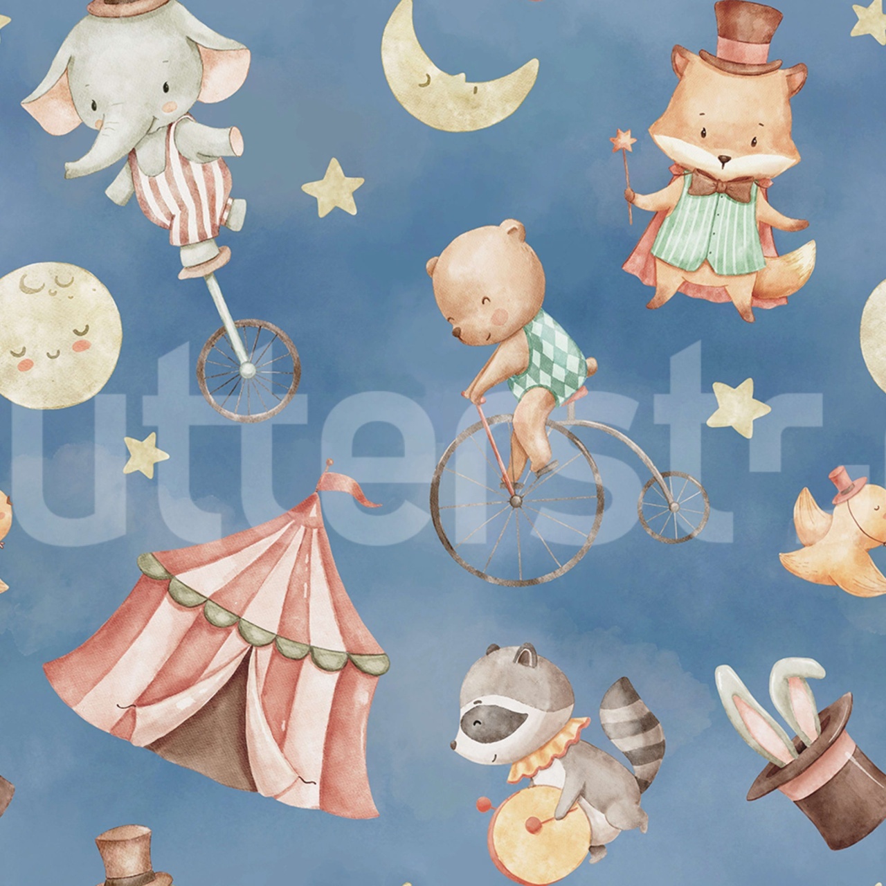 Fototapet, Circus Dream, Blue, Rebel Walls - 2