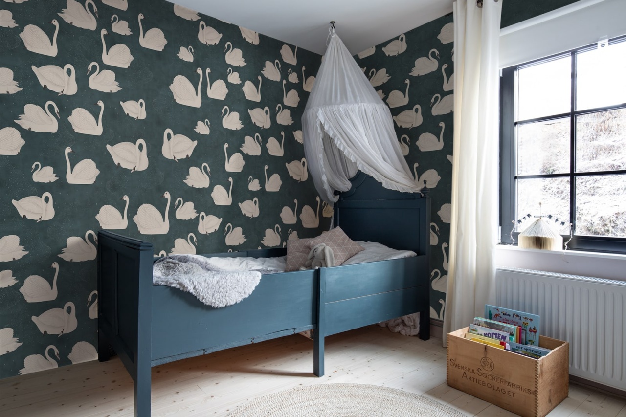 Fototapet, Cygne, Bleu, Rebel Walls