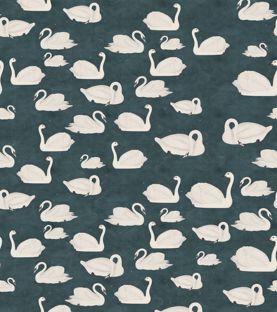 Fototapet, Cygne, Bleu, Rebel Walls - 2