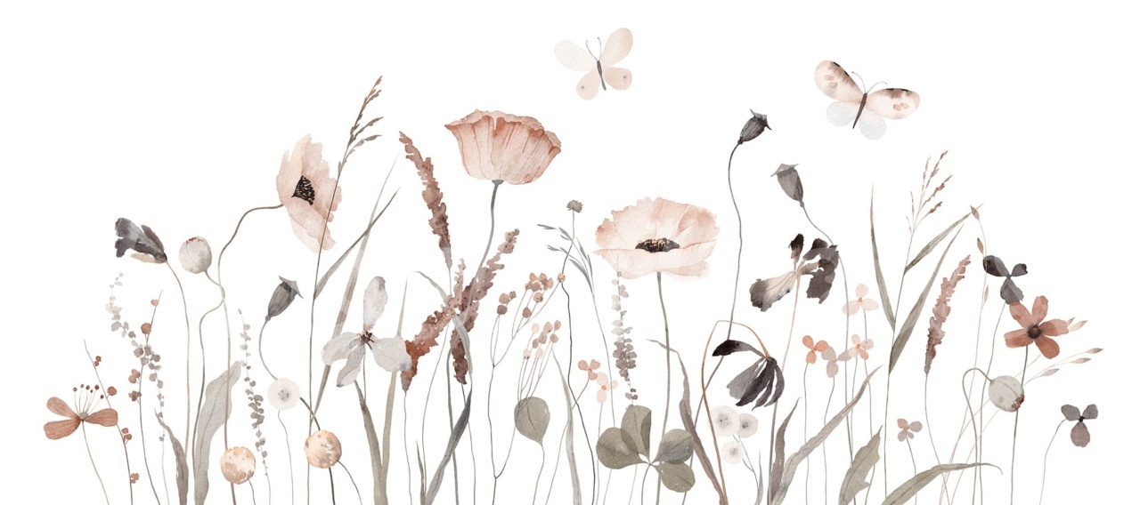 Fototapet, Delicate Meadow, Pastel, Rebel Walls - 2