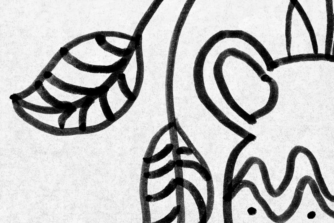 Fototapet, Doodle, White, Rebel Walls - 4