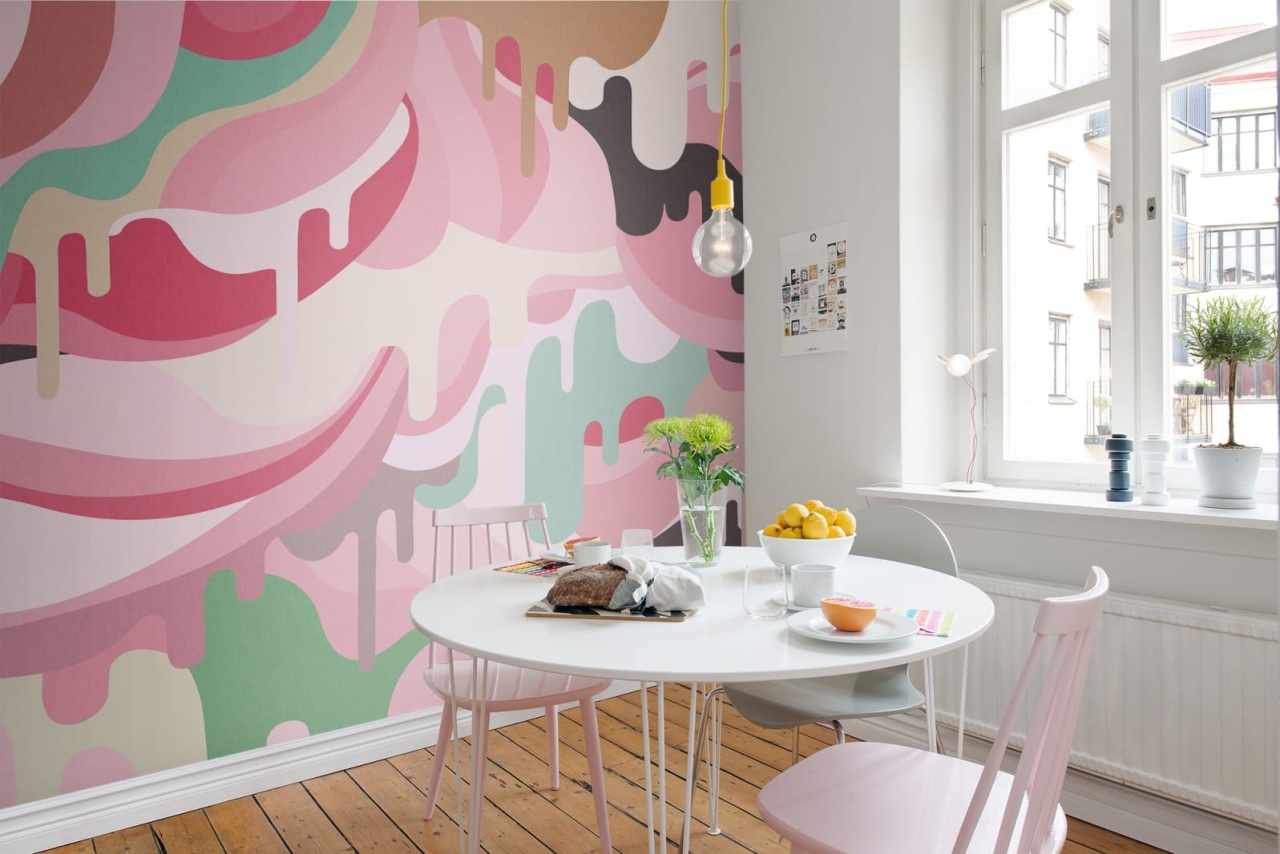 Fototapet, Dripping Rainbow, Marshmallow, Rebel Walls - 3