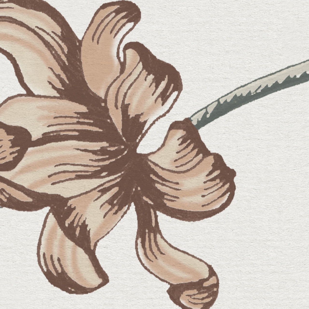 Fototapet, Flower Fall, Pearl, Rebel Walls - 5