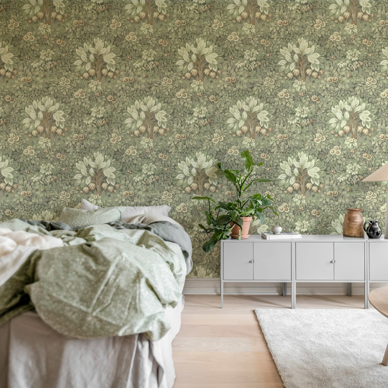 Fototapet, Flower Tree, Light Green, Rebel Walls - 3