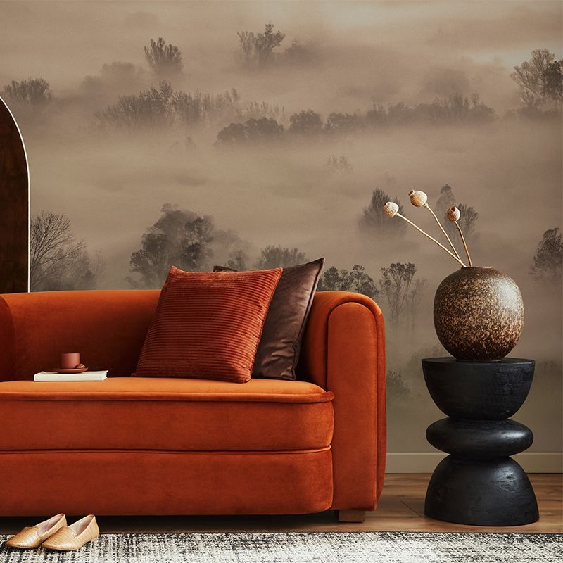 Fototapet Foggy Landscape Peach, VLAdiLA - 3