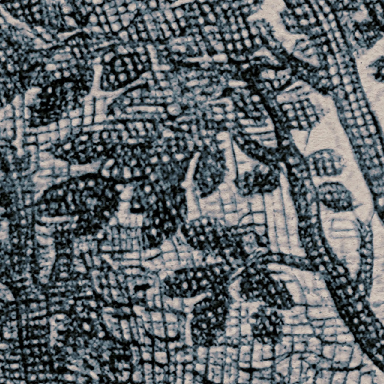Fototapet, Forest Engraving, Blue, Rebel Walls - 4
