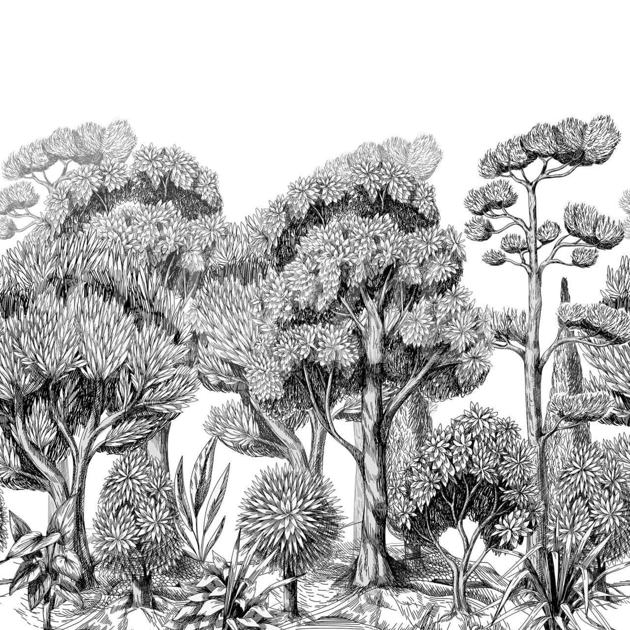 Fototapet, Forest Park, Graphite, Rebel Walls - 2