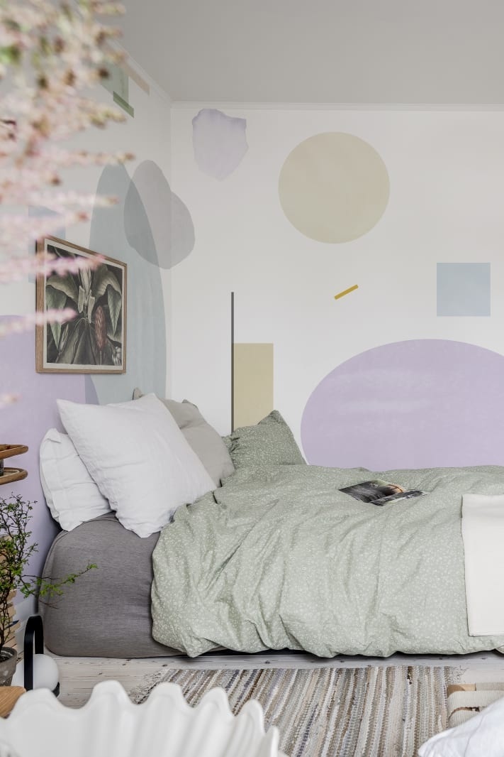 Fototapet, Geometry, Lilac, Rebel Walls - 3