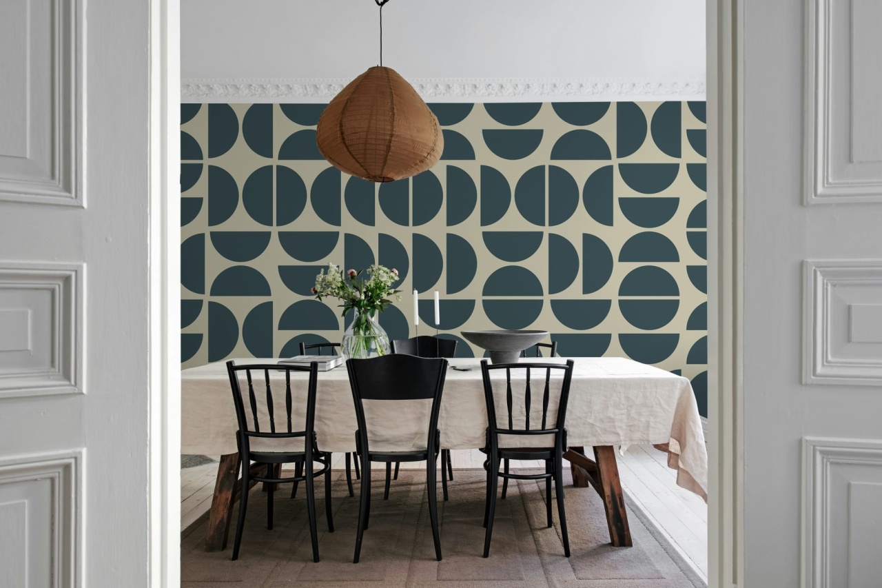 Fototapet, Geometry Shapes, Midnight Blue, Rebel Walls - 3