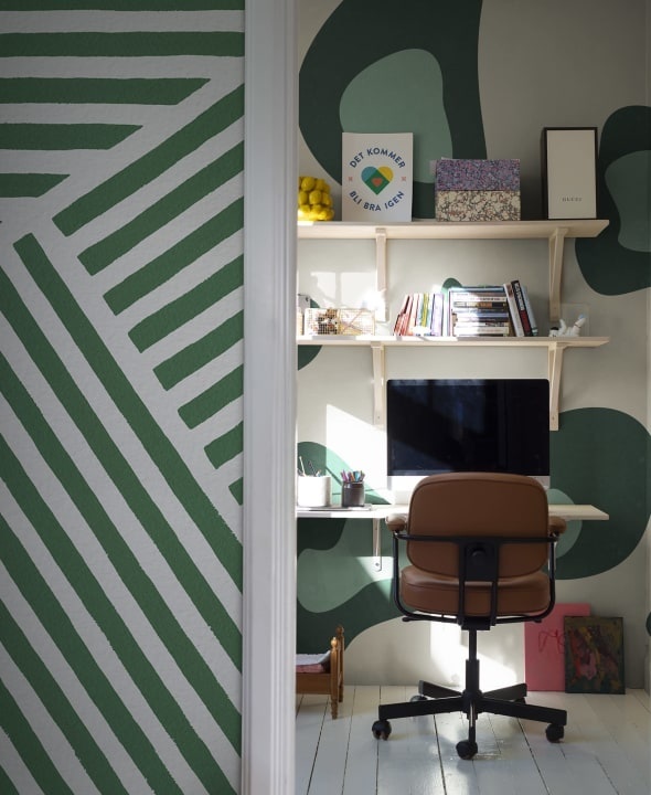 Fototapet, Giant Leopard, Green, Rebel Walls - 3