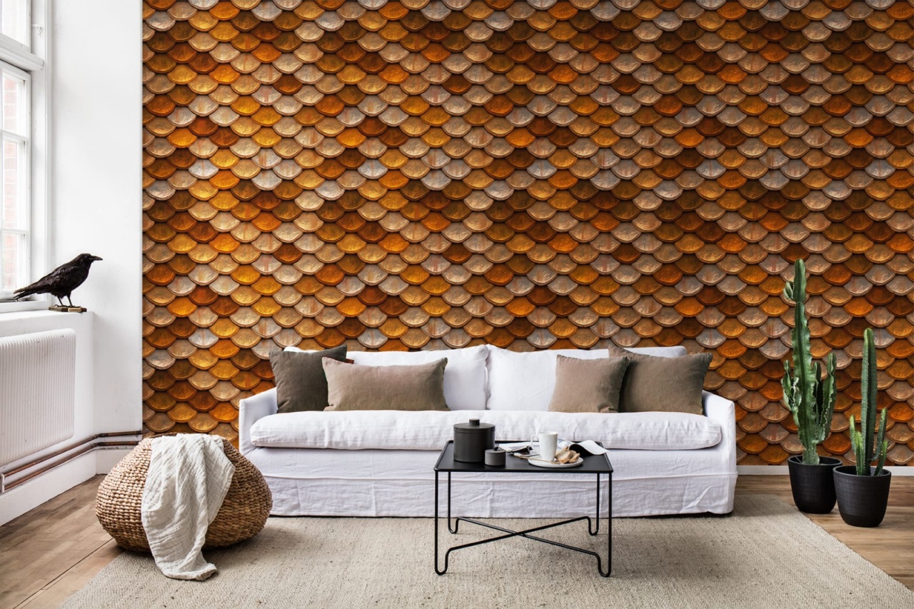 Fototapet, Golden Flakes, Rebel Walls