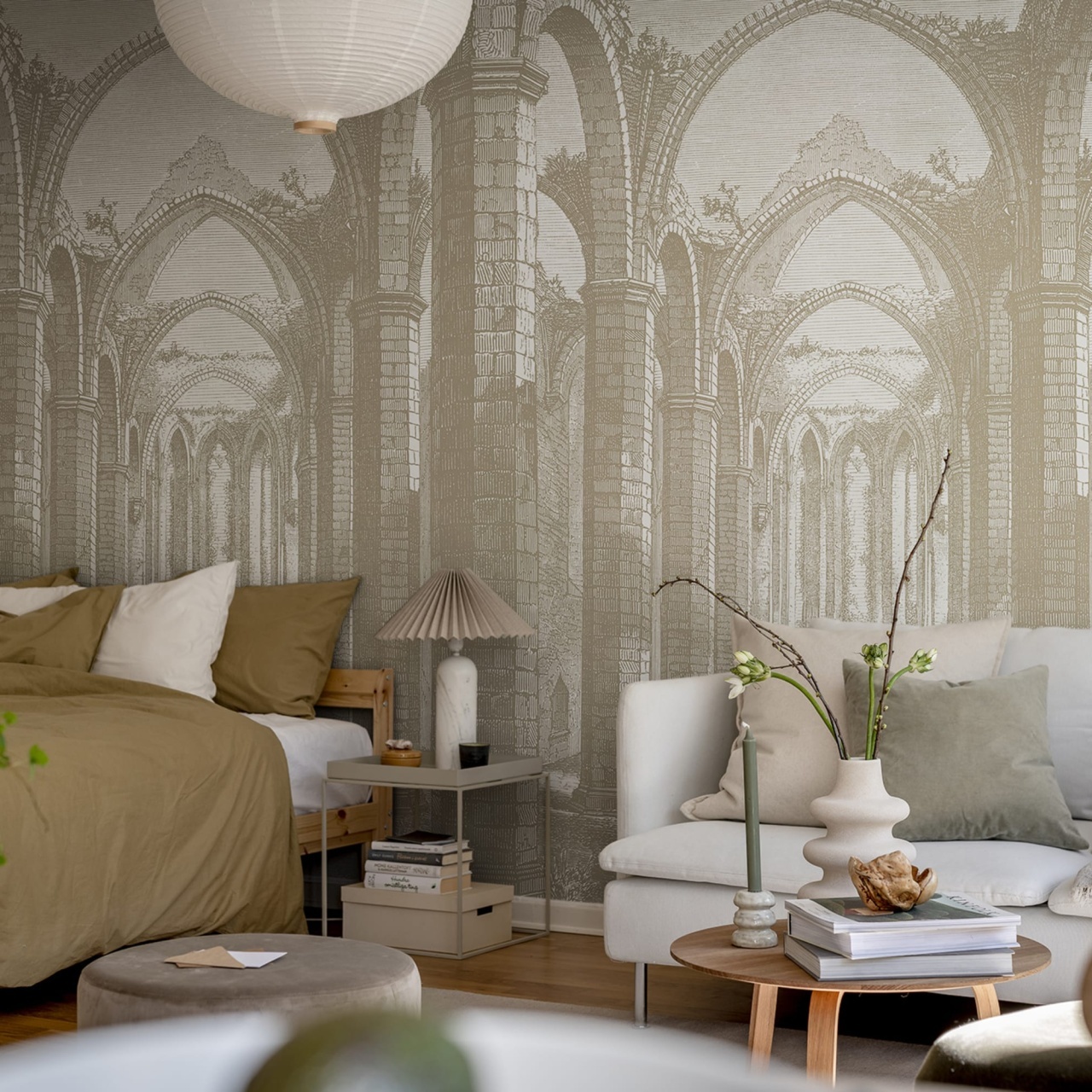 Fototapet, Gothic Arches, Sand, Rebel Walls