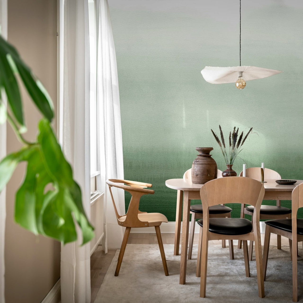 Fototapet, Gradient, Green, Rebel Walls - 3