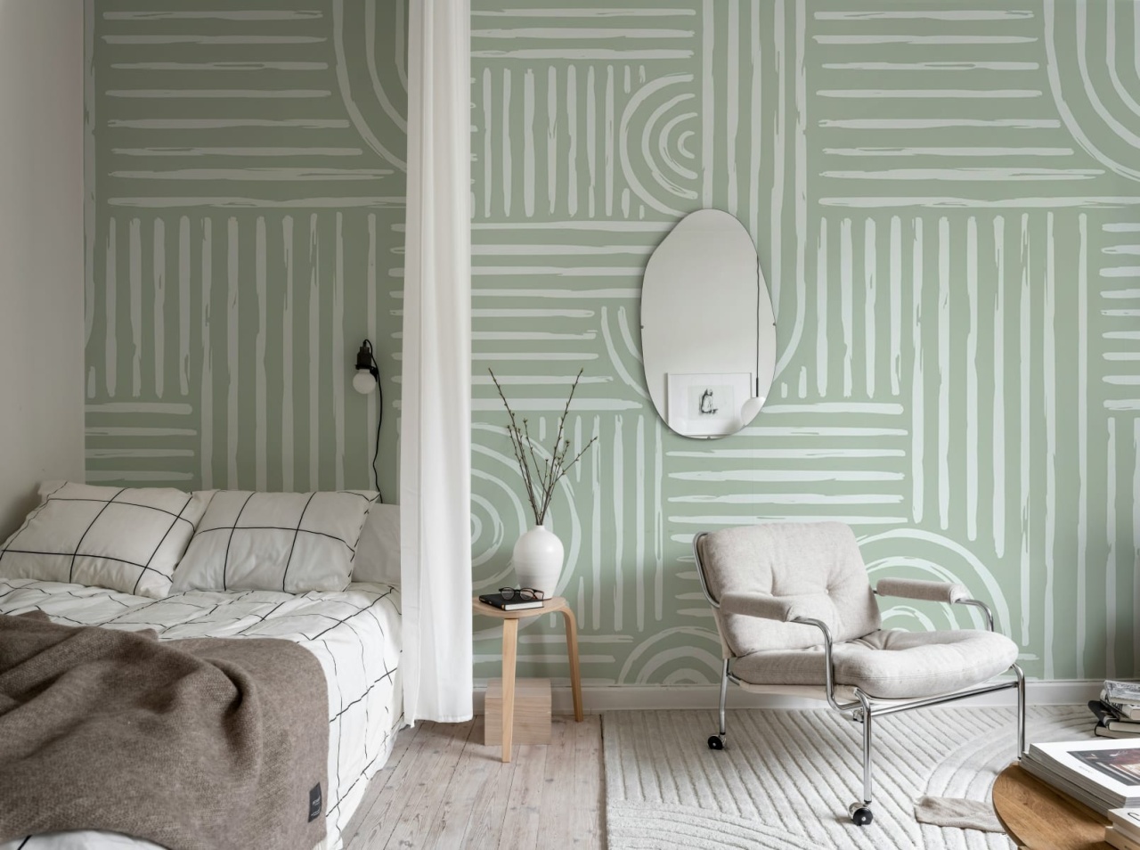Fototapet, Graphic Vaults, Green, Rebel Walls - 3