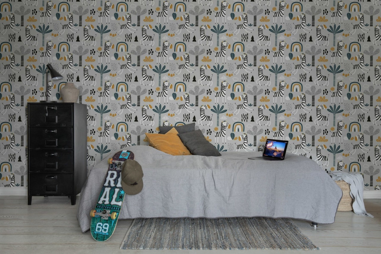 Fototapet, Happy Zebra, Gray, Rebel Walls - 3