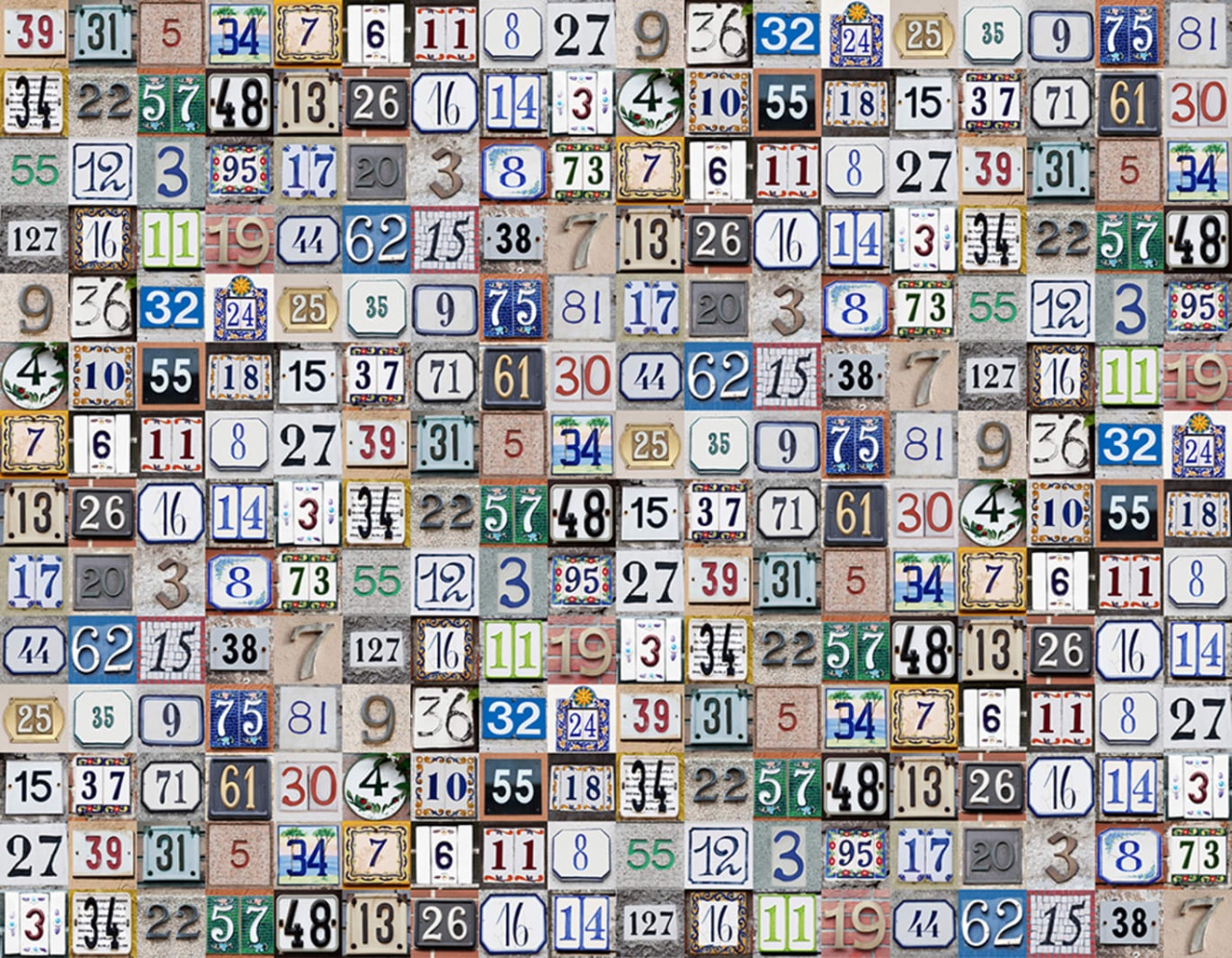 Fototapet, House Numbers, Rebel Walls - 2