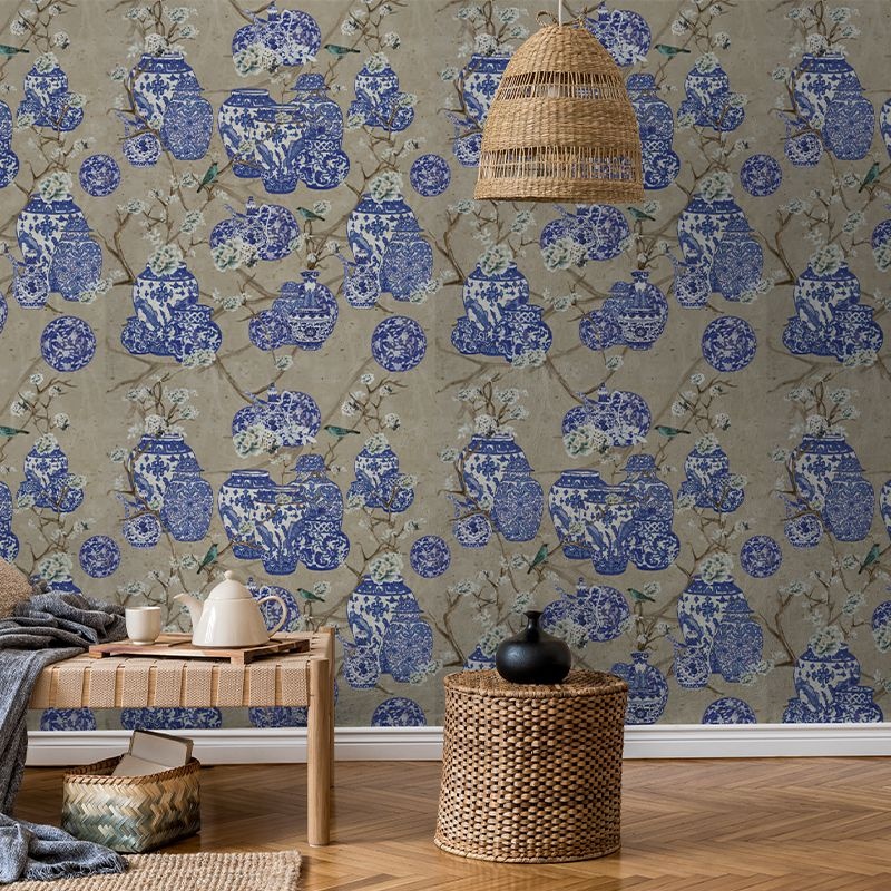 Fototapet Hydrangea and Ginger Tea Party Cream, VLAdiLA - 3