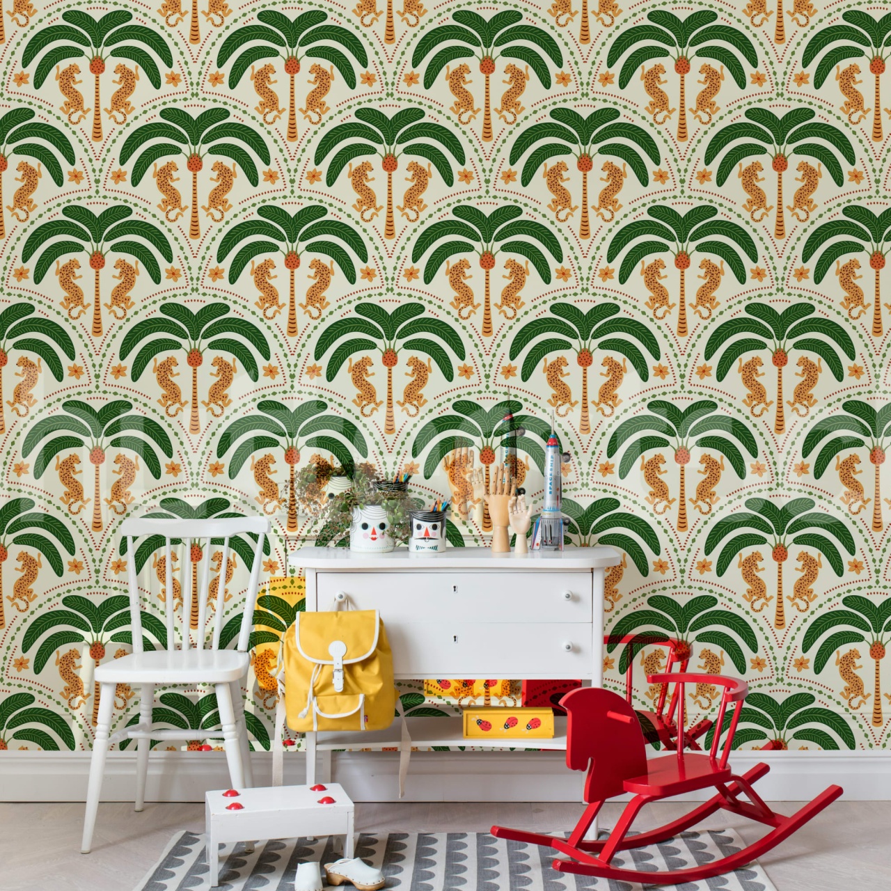 Fototapet, Jungle Rhythm, Yellow, Rebel Walls - 3