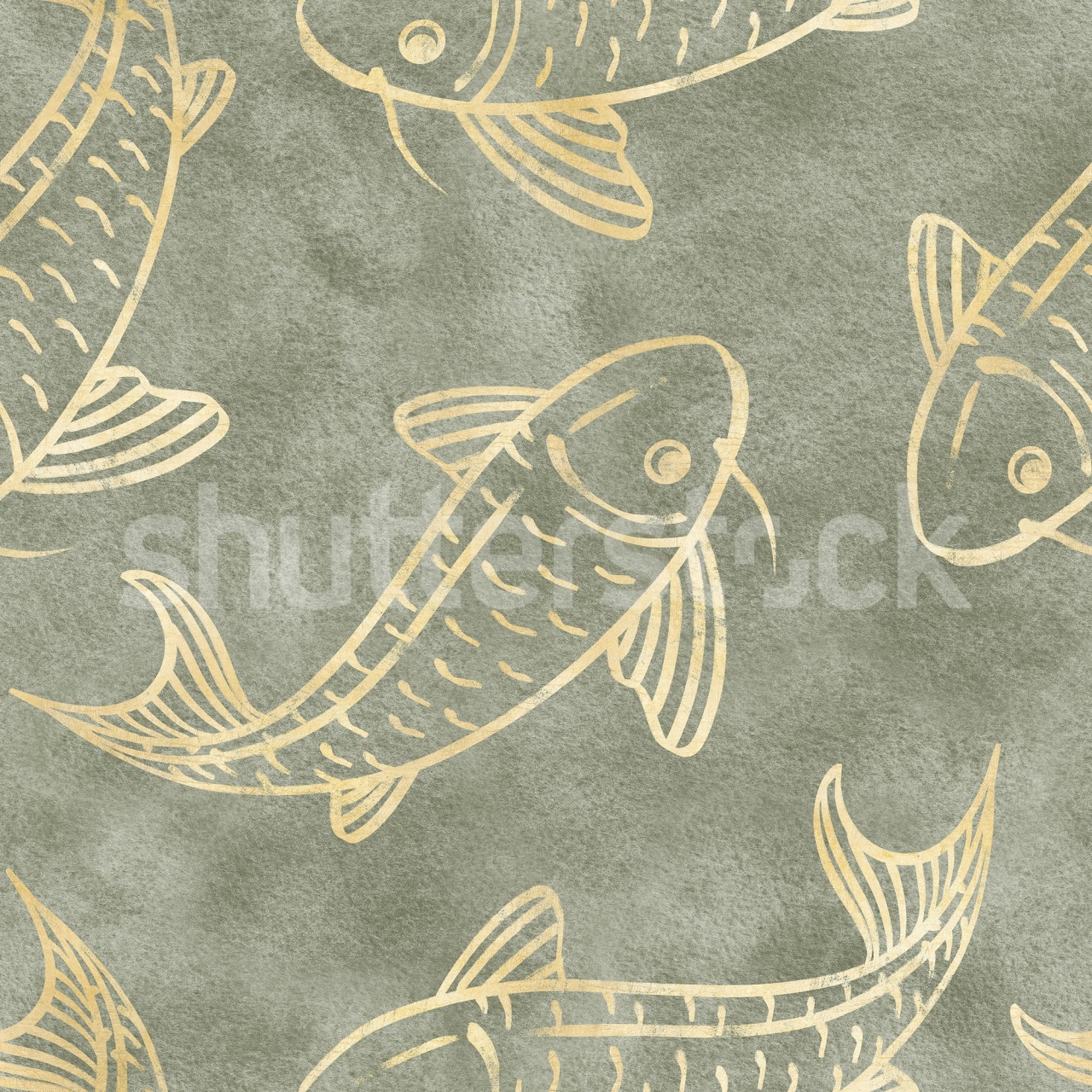 Fototapet, Koi Pond, Green, Rebel Walls - 2