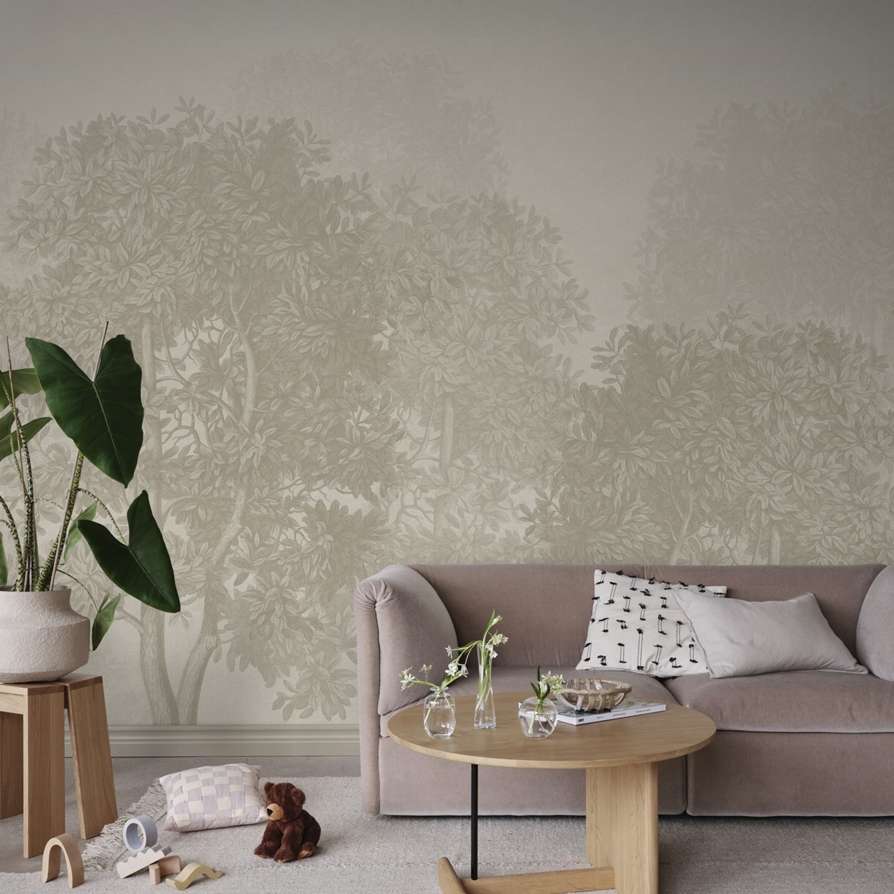Fototapet lavabil, Charles Mural, Beige, Sandberg - 3