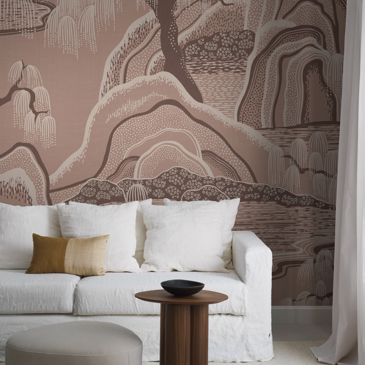 Fototapet lavabil, Indigo Garden Mural 9593W
