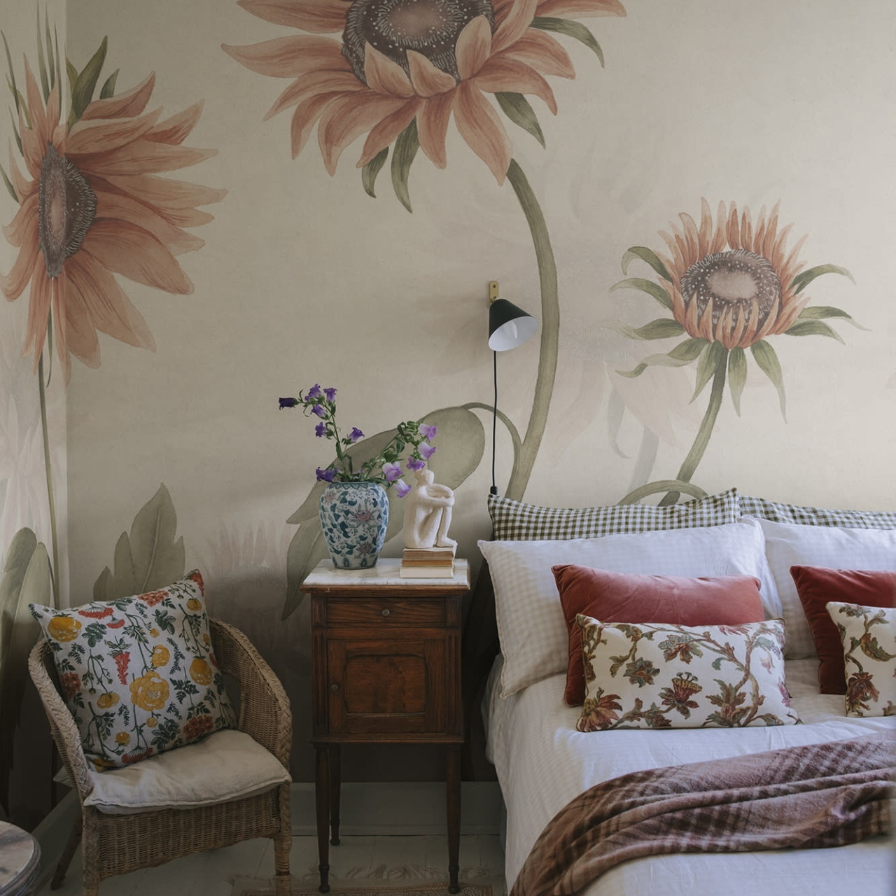 Fototapet lavabil, Sunflowers, Peach, Sandberg - 3