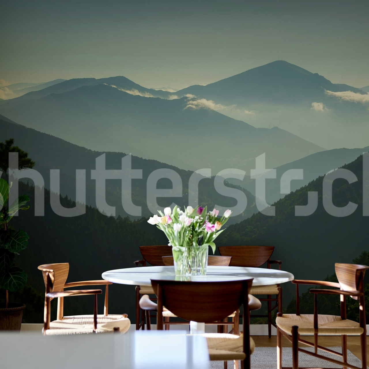 Fototapet, Magic Hills, Blue, Rebel Walls - 3