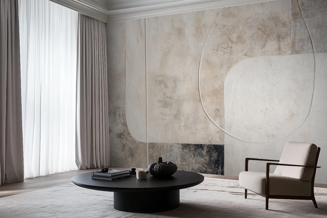 Fototapet Minimalist Beige Naturel Epure Rêve BNE203 — imaginea 2