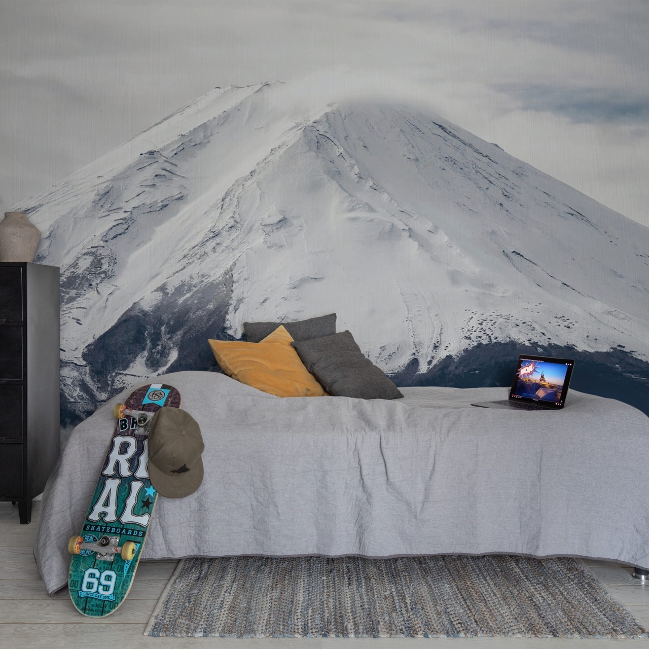 Fototapet, Mountain Top, Gray, Rebel Walls - 3