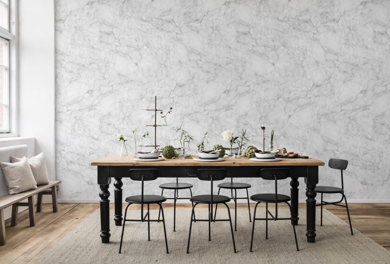 Fototapet, Noble Marble, White, Rebel Walls
