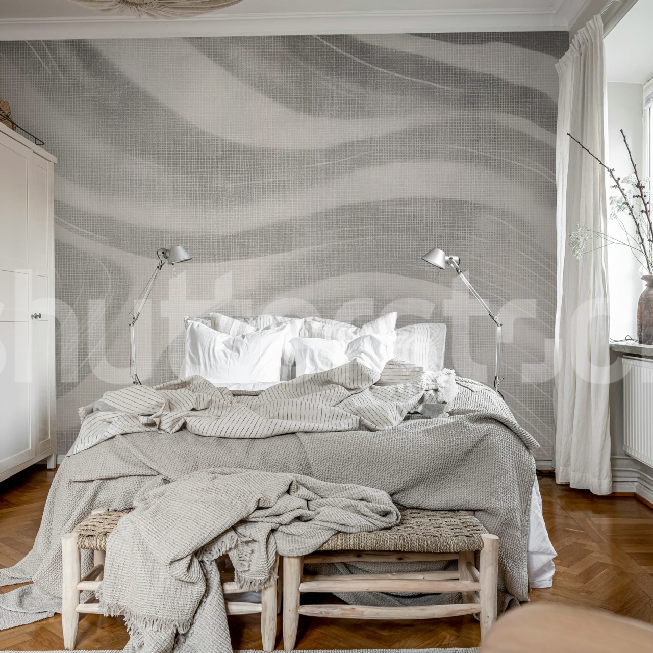 Fototapet, Ocean Lines, Gray, Rebel Walls - 3